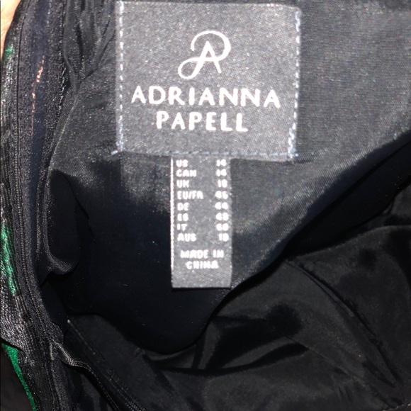 Beautiful formal dress black and green - Picture 6 of 7